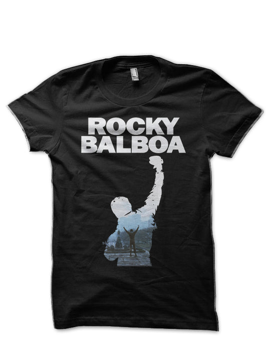 Rocky Balboa Black T-Shirt Style001