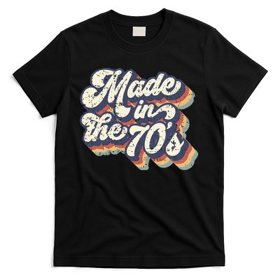 Retro Vintage Made In The 70s 1970s Born Birthday Day Gift T-Shirt