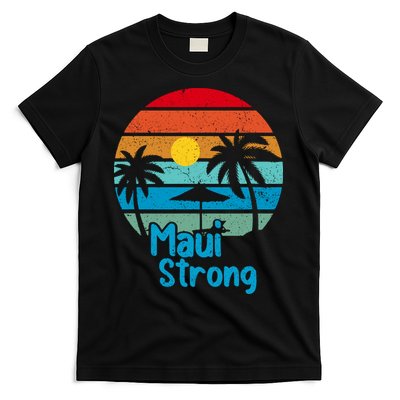 Retro Vintage Pray For Maui Hawaii Strong Wildfire Gift T-Shirt