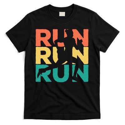 Retro Vintage Running Gift For Runners T-Shirt