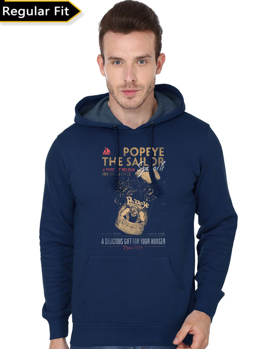 Popeye The Sailor Man Navy Blue Hoodie