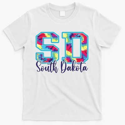 South Dakota Funny Tie Dye Vintage Retro T-Shirt