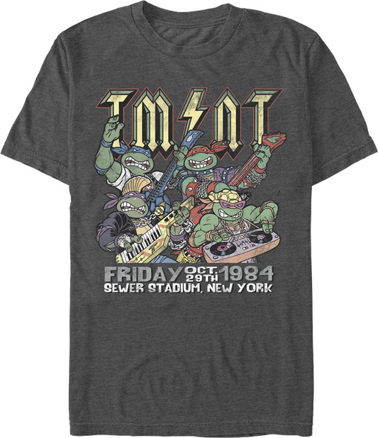 Sewer Stadium Rock Concert Teenage Mutant Ninja Turtles T-Shirt