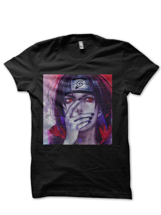 Uchiha Sharingan Half Sleeve Black T-Shirt