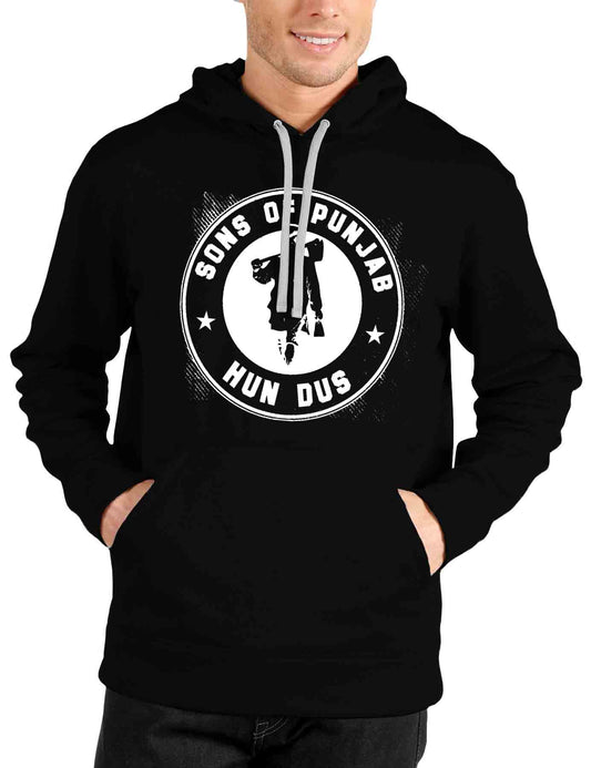 Custom Punjab Black Hoodie