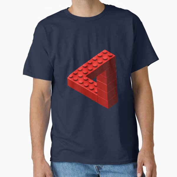 Escher Toy Bricks - Red Classic T-Shirt