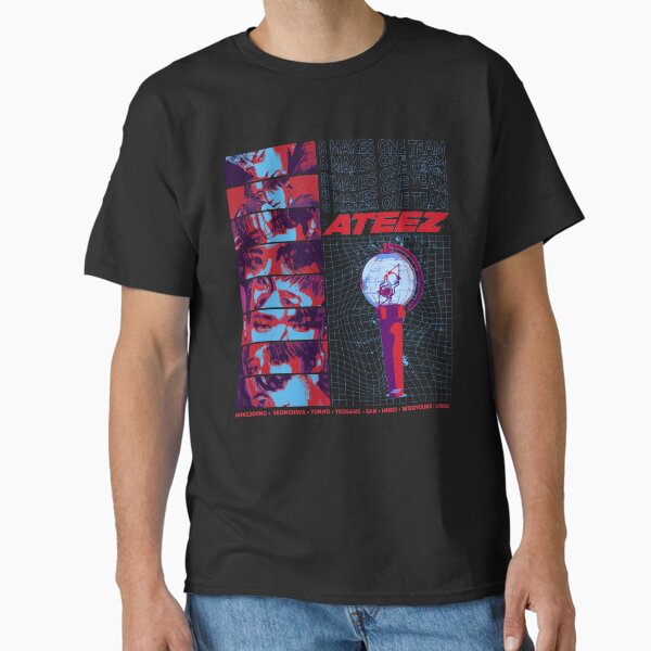 Ateez OT8 Retro Streetwear Inspired Design Classic T-Shirt