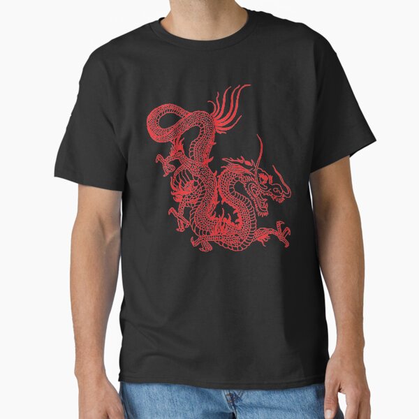 Red Chinese Dragon Classic T-Shirt