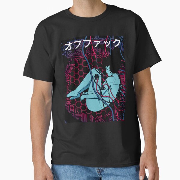 Vaporwave Cyborg Girl Dystopian Ghost Cyberpunk Style Classic T-Shirt