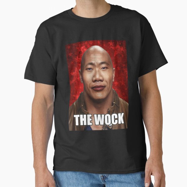 The Wock Meme Dwayne the Wok Johnson John Xina chinese social credit Bing Chilling Classic T-Shirt