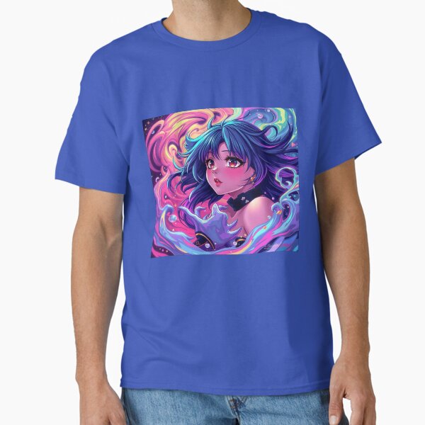 Vibrant abstract anime artwork – Colorful and unique visual composition Classic T-Shirt