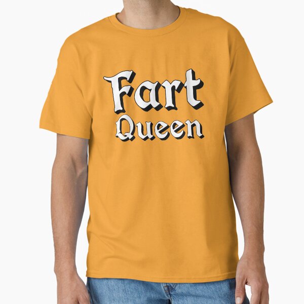 Fart Queen in Medieval Typography Classic T-Shirt