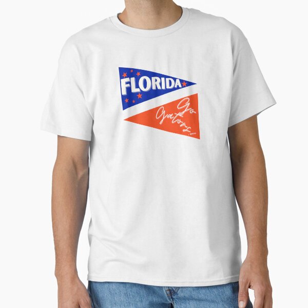 Set of 2 University of florida gators UF pennant flag pride stickers  Classic T-Shirt