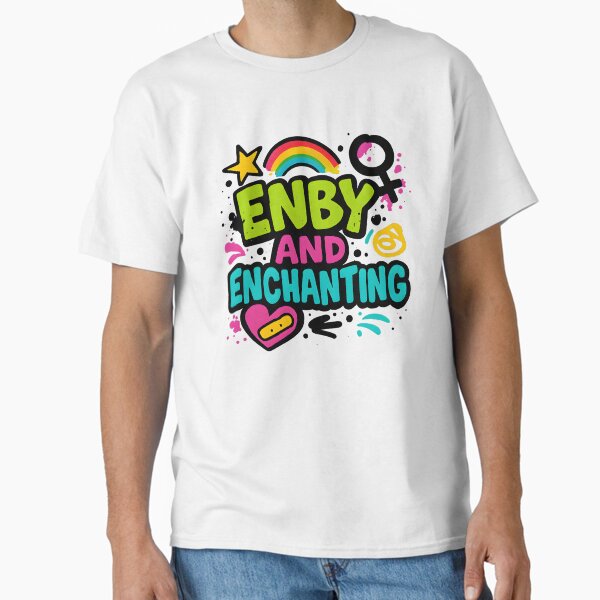 Enby and Enchanting – Bold Pride Design Classic T-Shirt