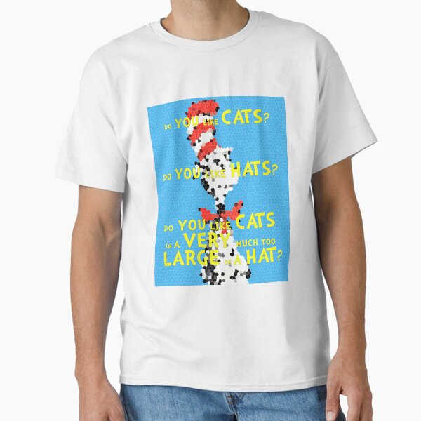 "The Catâ€¦ in a very much too large of a hat?" Classic T-Shirt