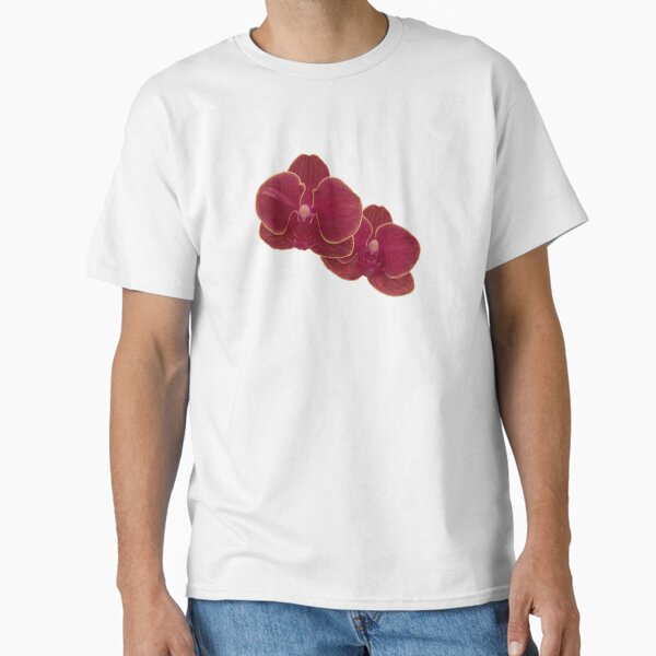 Red orchid flowers Classic T-Shirt