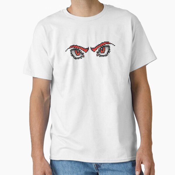 Pixel Red Anime Eyes Classic T-Shirt
