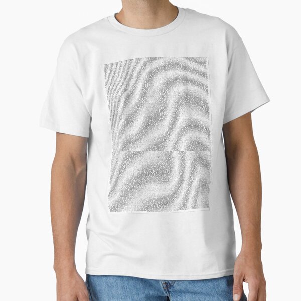 Entire Twilight Movie Script Classic T-Shirt
