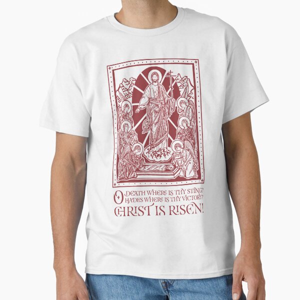 Red Pascha with Text - The Feast of Feasts Classic T-Shirt