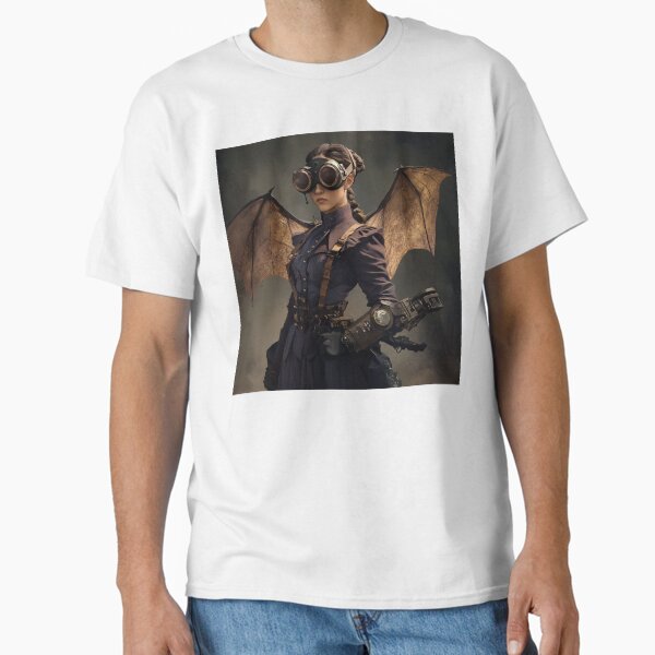 Steam Punk Girl in a Bat outfit Classic T-Shirt
