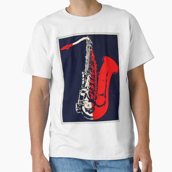 Red Sax Jazz Poster Classic T-Shirt