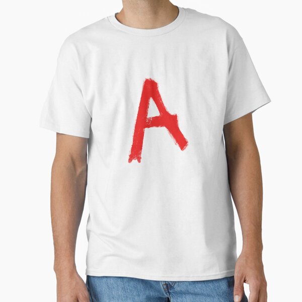 LETTER A RED PAINT DESIGN Classic T-Shirt