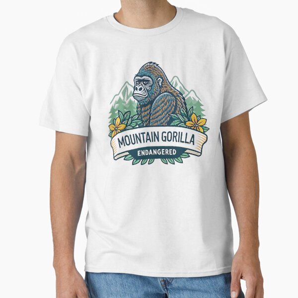 MOUNTAIN GORILLA - ENDANGERED Classic T-Shirt