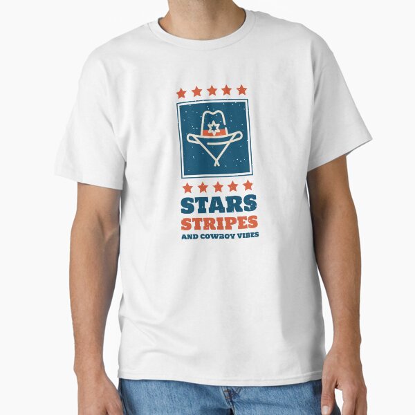 Stars, Stripes, and Cowboy Vibes Classic T-Shirt