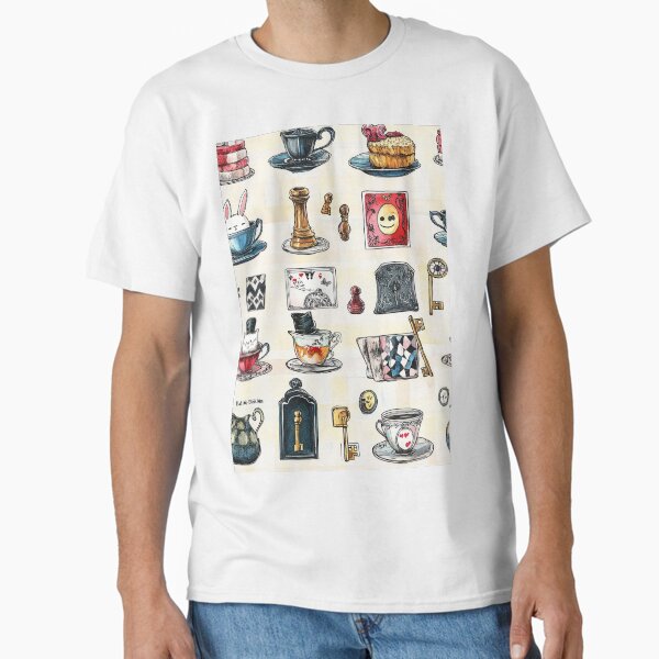 Red Roses Painted, Teacups Spilled, Time Stops Classic T-Shirt