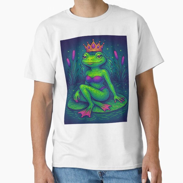 Frog Queen of the Neon Swamp Classic T-Shirt