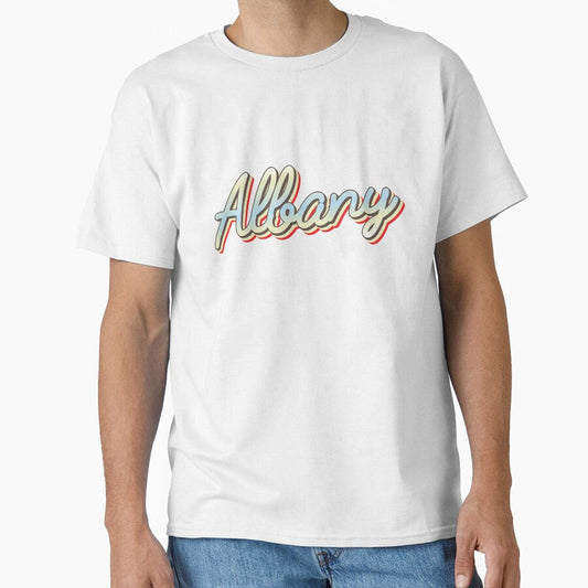 Albany College Town Script 1 Classic T Shirt