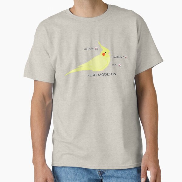 Lutino Cockatiel – Feathered Flirt Checklist Classic T-Shirt