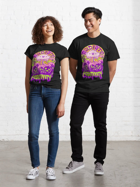 Radiate Positivity ~ Toxic Positivity Mushroom Cloud Classic T-Shirt