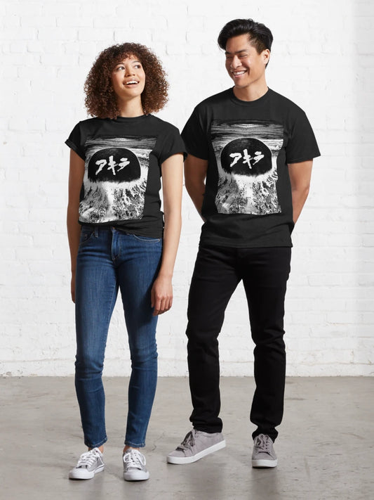 Akira cyberpunk city explosion poster Classic T-Shirt
