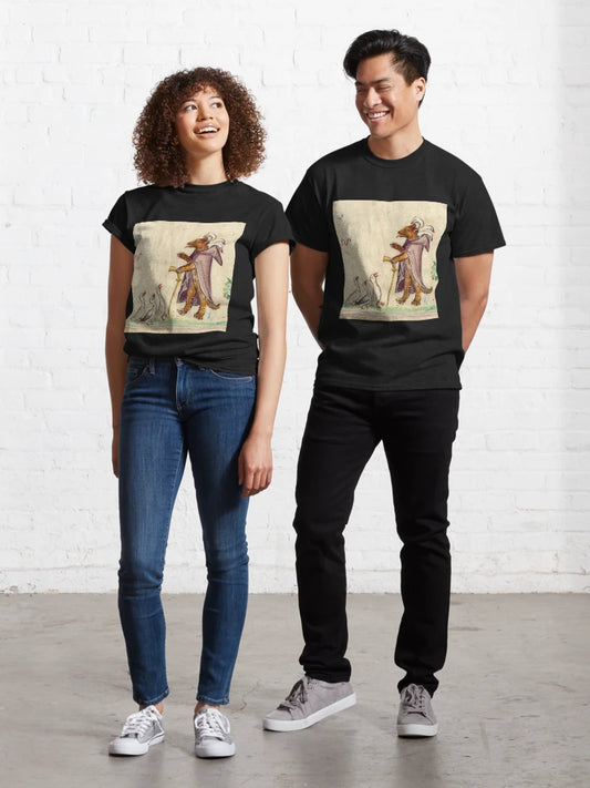 "2 Eggs, minimum per trip", medieval painting, 11th century AD Classic T-Shirt