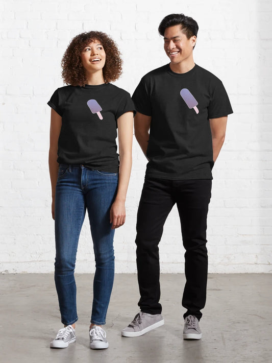 Purple ice cream pattern Classic T-Shirt