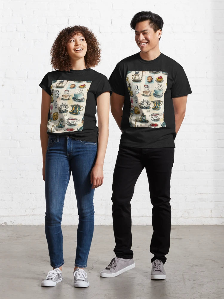 Whimsy And Wonder At The Checkered Table Classic T-Shirt