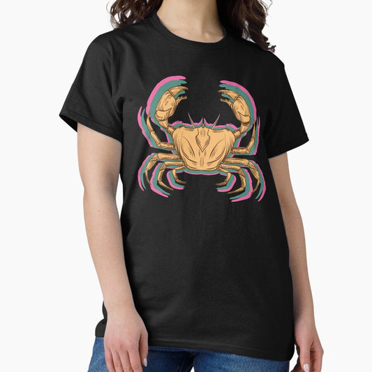 Cancer Retro Zodiac Sign Classic T Shirt