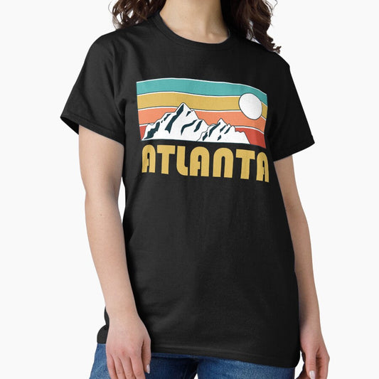 Atlanta Retro Vintage - Atlanta Georgia Mountain Souvenir - Gift - Hometown - Hiking - Nature Classic T-Shirt