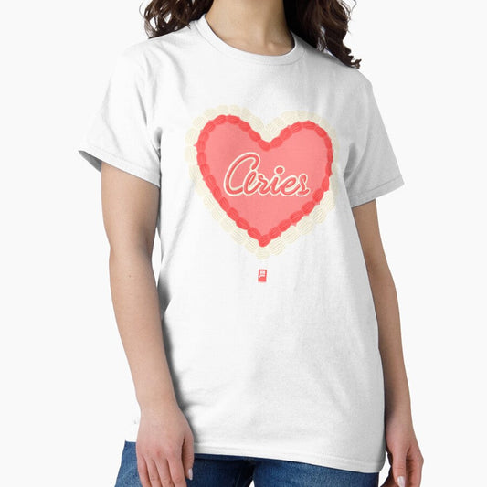 Aries Zodiac Cake - Red Classic T-Shirt