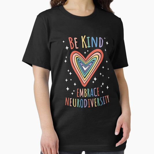 Be Kind Embrace Neurodiversity Heart Adhd Asd Autism Essential T Shirt