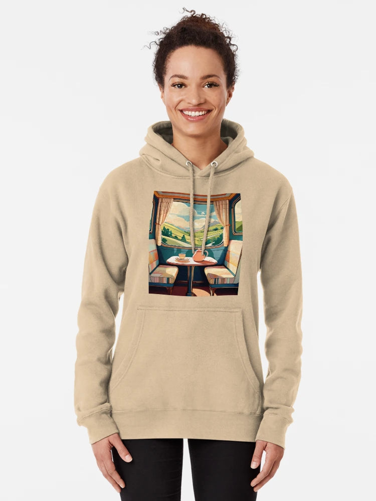 Scenic Train Journey Poster – Matisse-Inspired Vintage Travel Art Print Classic T-Shirt