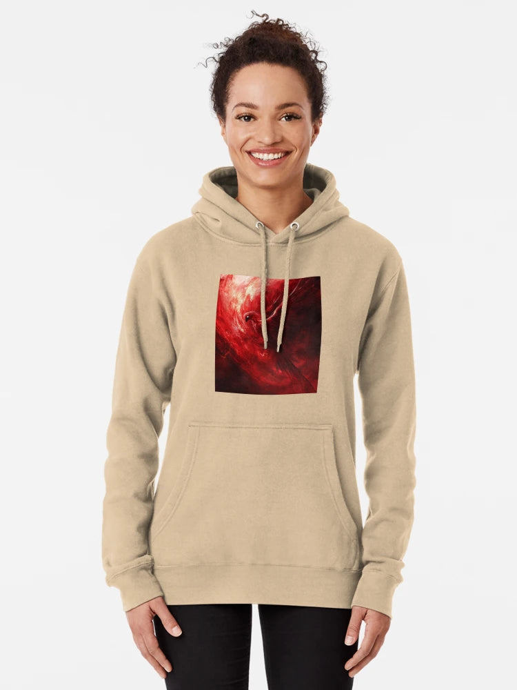 Melancholic Fallen Angel in Red and Black Classic T-Shirt