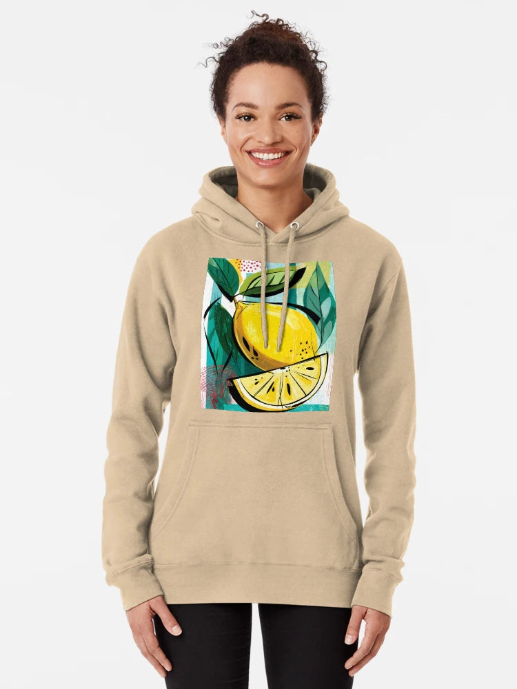 Vibrant Lemon Delight - Bold Colors and Fresh Green Leaves in a Refreshing Composition Classic T-Shirt