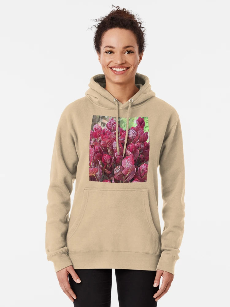 Crimson Vein – Red Smoke Bush Leaves by Petalography Classic T-Shirt