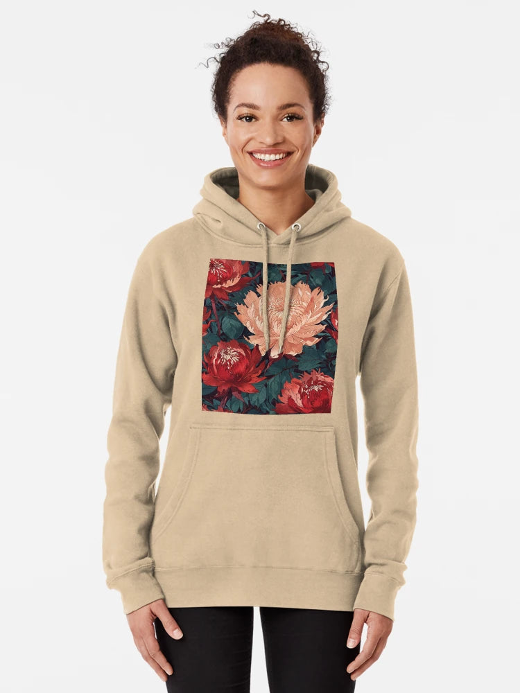 Red and Peach Flowers Classic T-Shirt