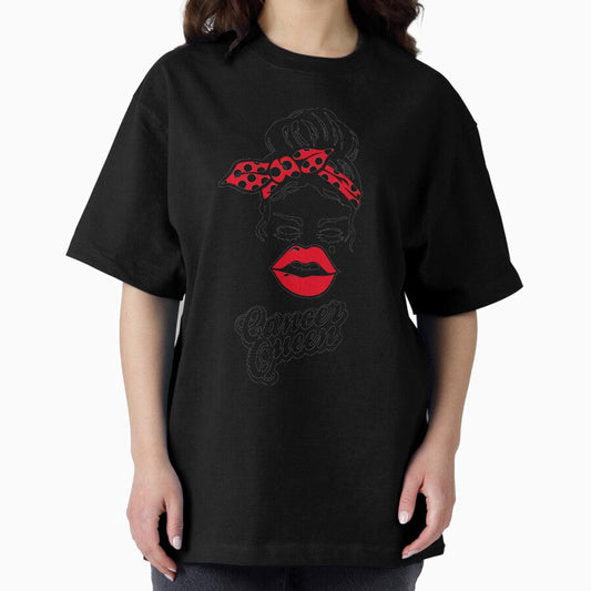 Cancer Queen A Zodiac Sign Test Oversized T Shirt