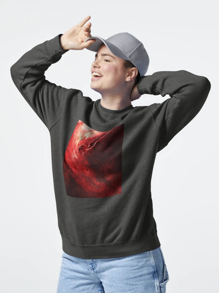 Melancholic Fallen Angel in Red and Black Classic T-Shirt