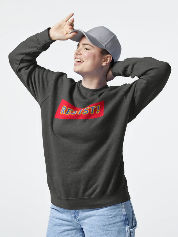 Resist glowing blue letters on red Classic T-Shirt