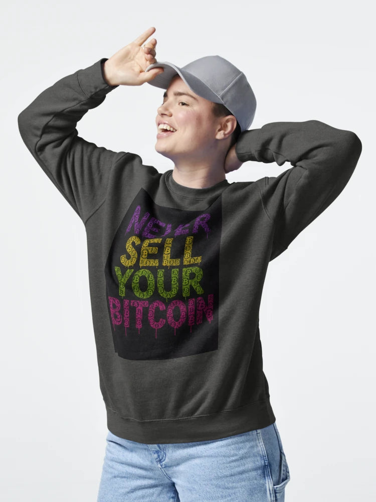 Never Sell Your Bitcoin – Bitcoin Symbol Drip Graffiti Classic T-Shirt